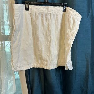 Minnie Mouse White Embroidered Butterfly Skirt